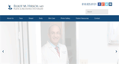 Desktop Screenshot of hirschplasticsurgery.com